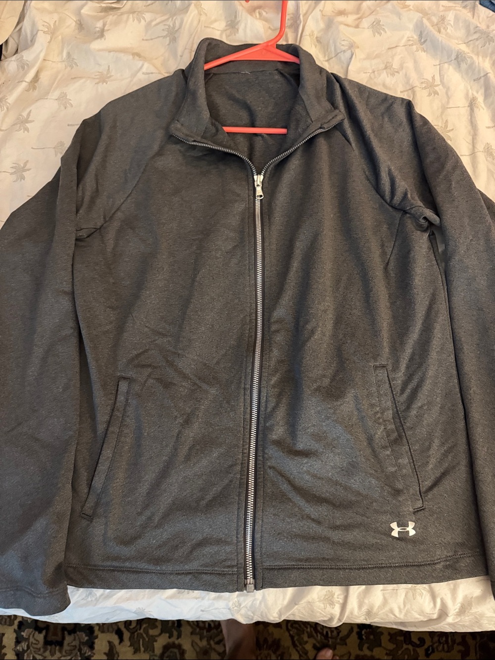 Under Armour ladies Zip-Front Performance Jacket - Charcoal